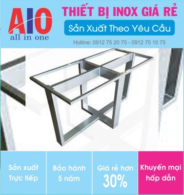 29 chan ban inox coffee