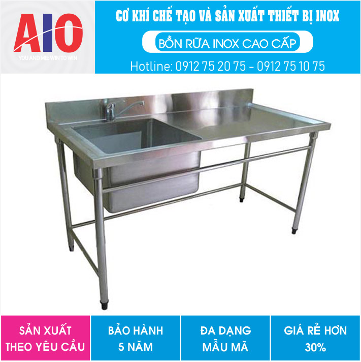 32 chau rua inox co vach ngan aiojsc.com