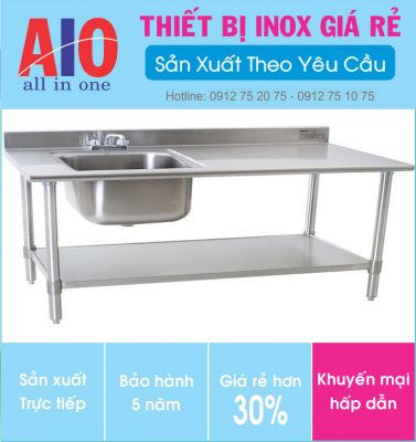 8 ban inox co bon rua