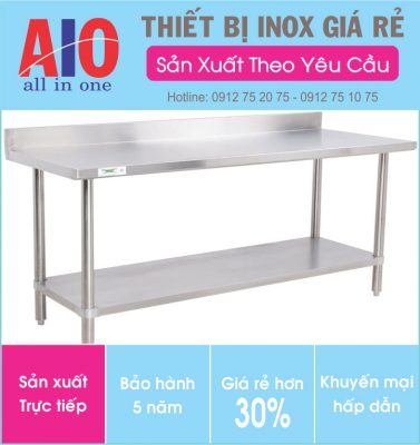 9 ban inox co go chan