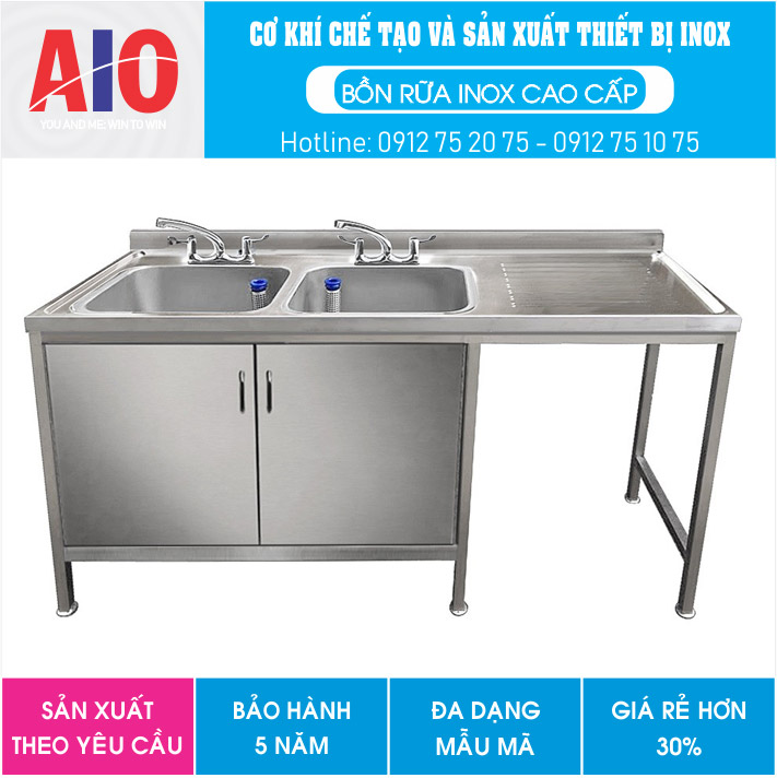 Chậu rữa inox 115