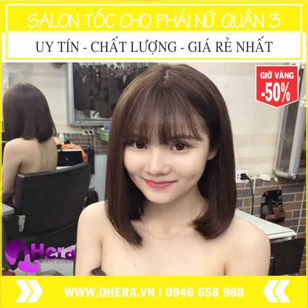 thiết kế tóc nữ đẹp giá rẻ quận 3