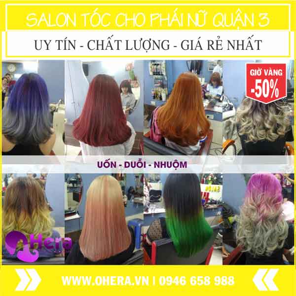 tạo kiểu tóc nữ đẹp quận 3