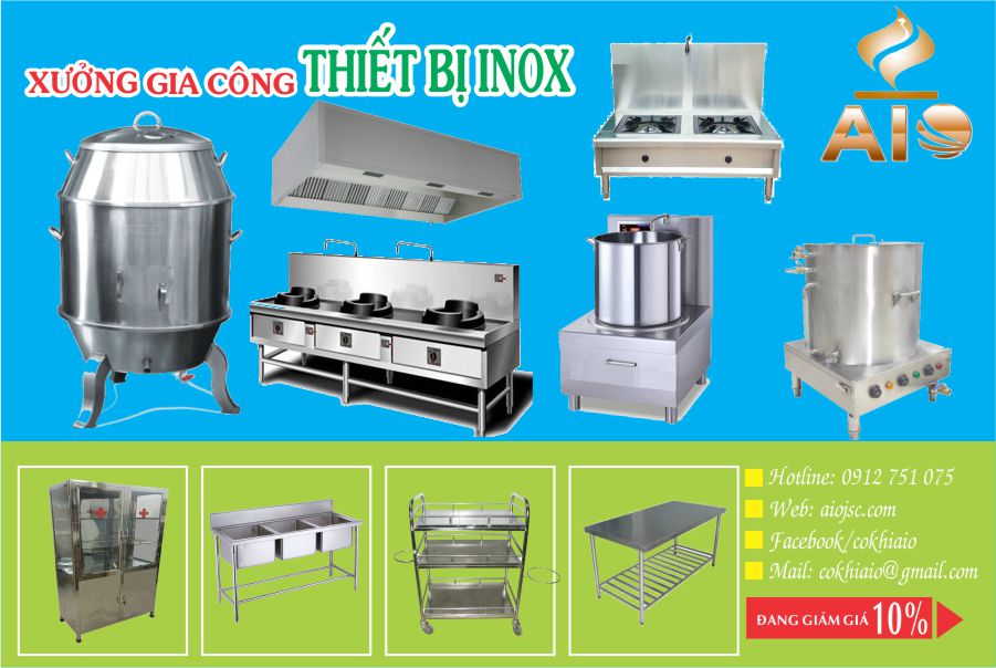 lam inox cu chi - Làm hàng inox, thiết bị bếp nhà hàng ở Củ Chi