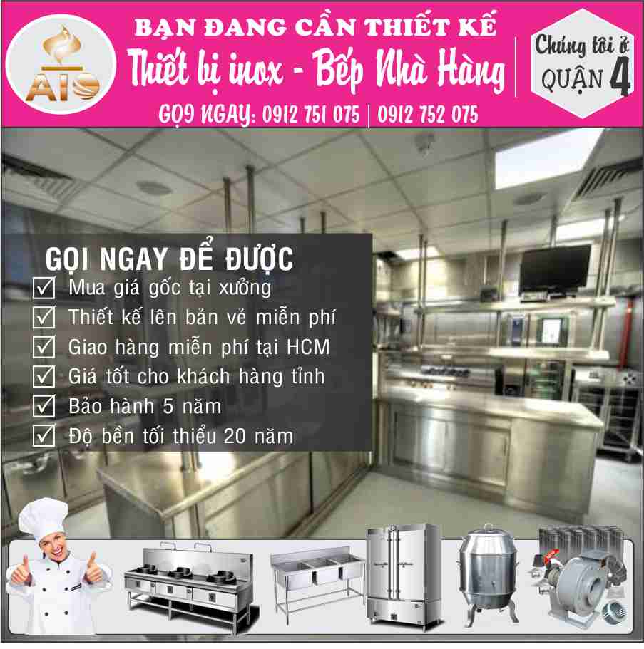 Chuyên mua bán thiết bị nhà hàng giá rẻ quận 4 42 thiet bi bep nha hang thiet bi inox gia re