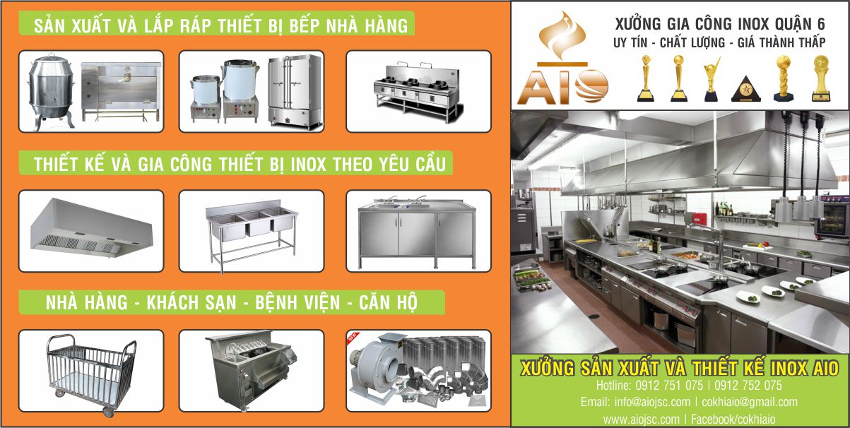 xuong lam bep inox cong nghiep