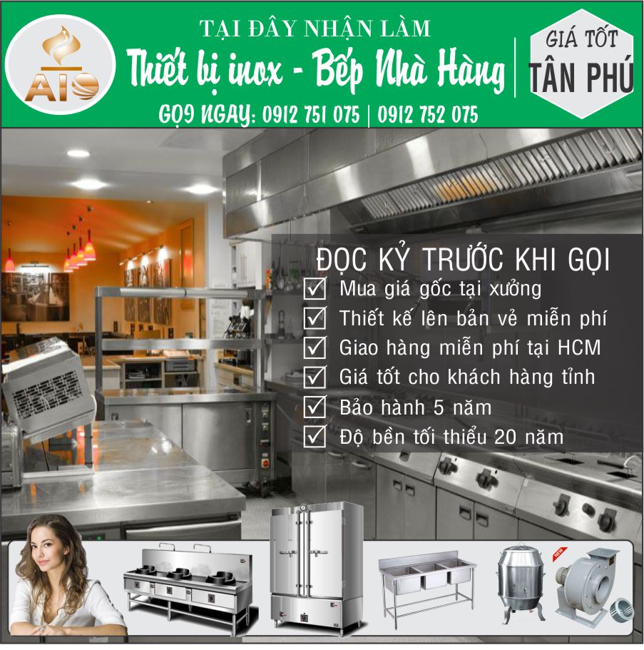 Địa chỉ gia công inox giá rẻ tại Tân Phú 43 ban thiet bi inox bep cong nghiep gia re